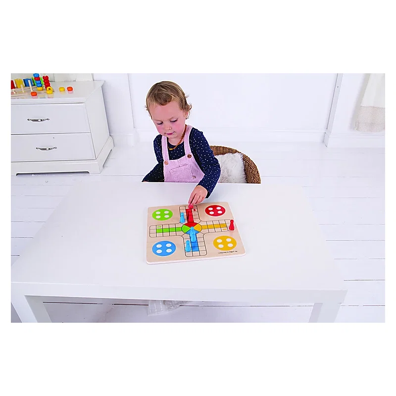 Joc clasic din lemn - Nu te supara frate BIGJIGS Toys 99 ani [1]