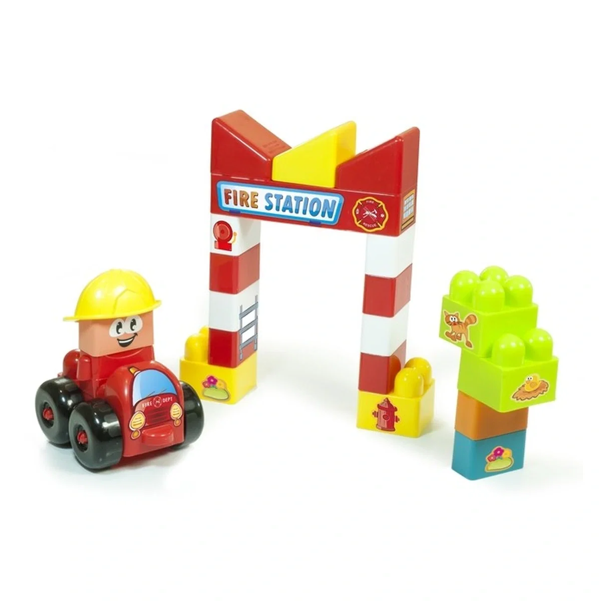 Joc constructii tematic Statie pompieri - Miniland [1]