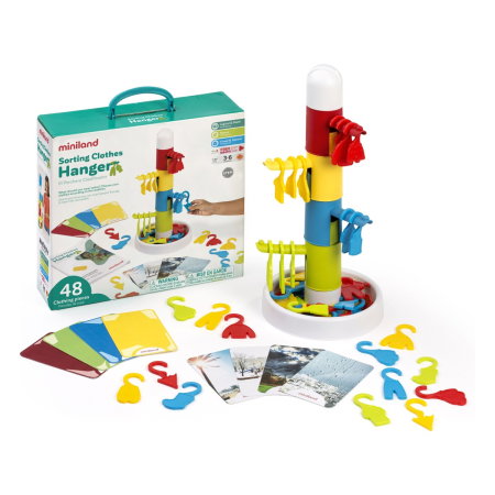 Jocuri de memorie - Joc de asociere si sortare Hainute Miniland 6 ani
