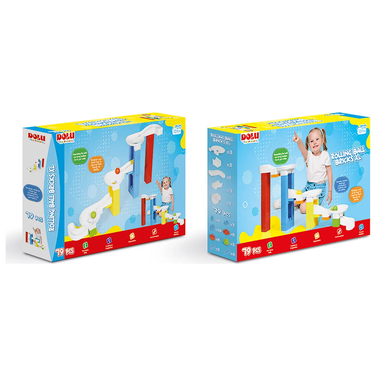 Joc de constructie - Labirintul bilutelor (79 piese) DOLU 12 luni+ [1]