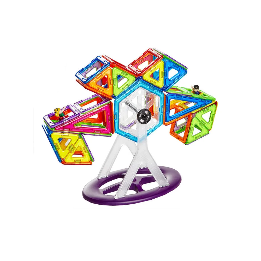 Joc de constructie magnetic - 112 piese MAGPLAYER 10 ani [2]