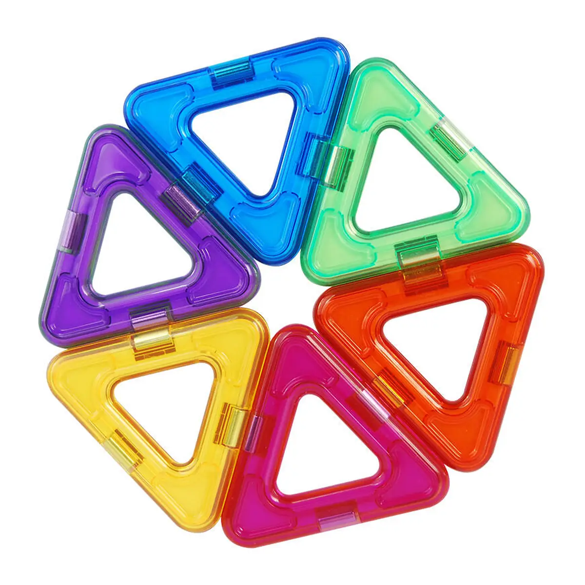 Constructii, cuburi, forme si culori - Joc de constructie magnetic - 8 piese MAGPLAYER 10 ani