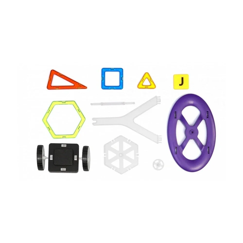 Joc de constructie magnetic - 98 piese MAGPLAYER 10 ani [2]