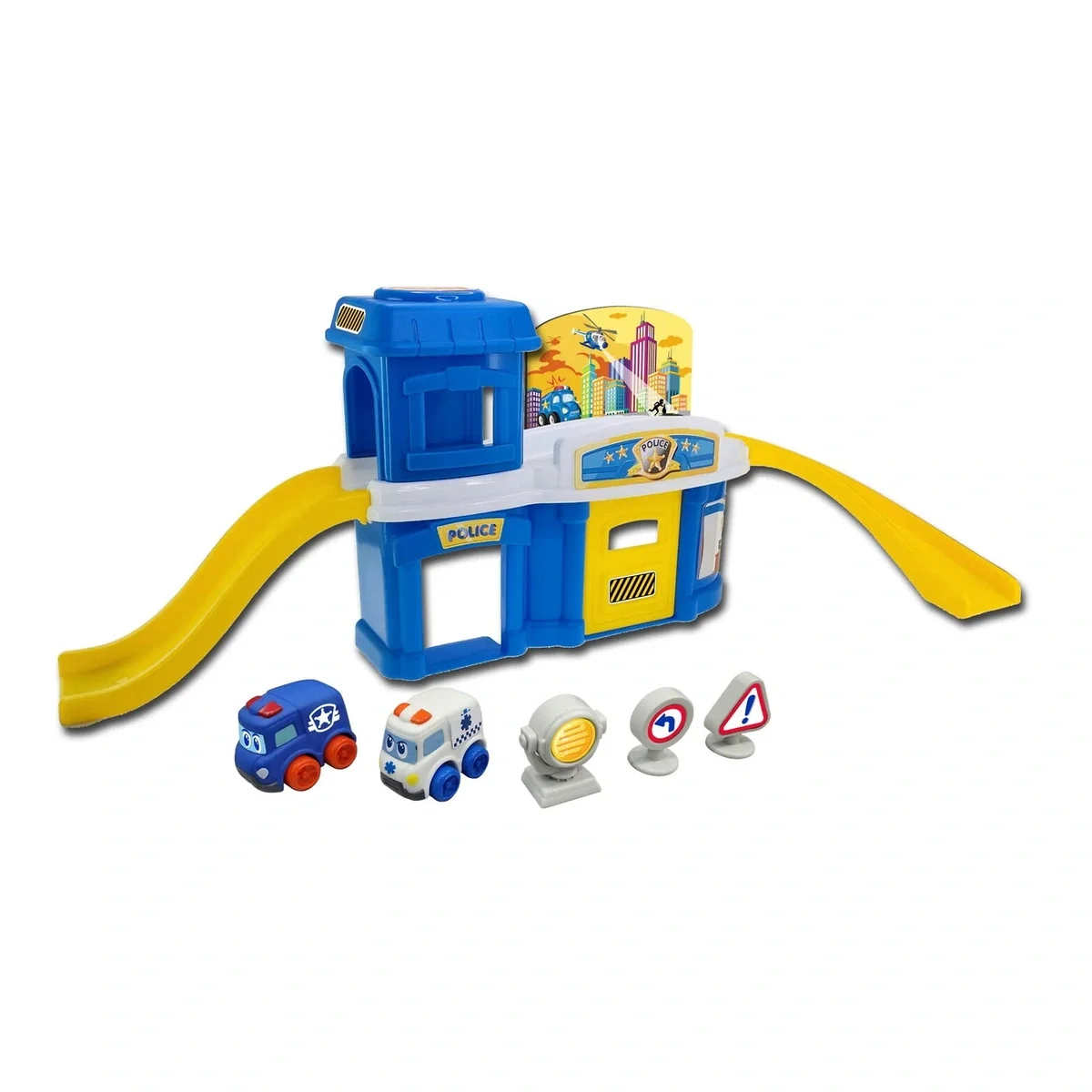 Masinute si camioane - Joc de constructie - Prima mea sectie de politie Little Learner 12 luni +