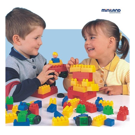 Joc de constructii Caramizi Miniland 300 buc 6 ani [1]