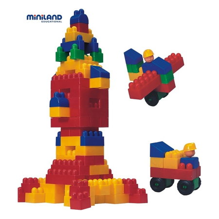 Joc de constructii Caramizi Miniland 300 buc 6 ani [3]