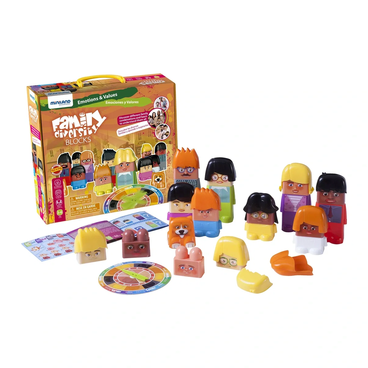 Jucarii educative - Joc de construit Family Diversity - Miniland