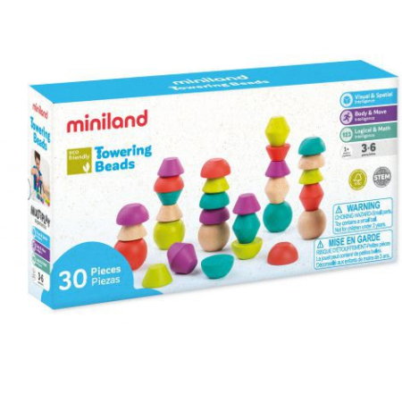 Jucarii din lemn - Joc de echilibru din lemn Tunulet ECO Miniland 6 ani