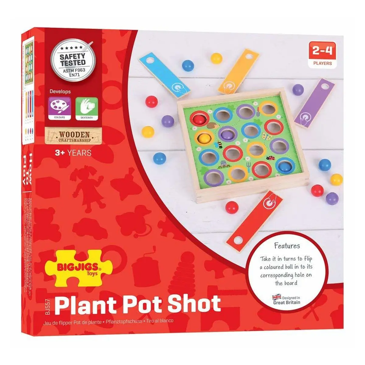Joc de indemanare - Bilute saltarete BIGJIGS Toys 3 ani+ [4]