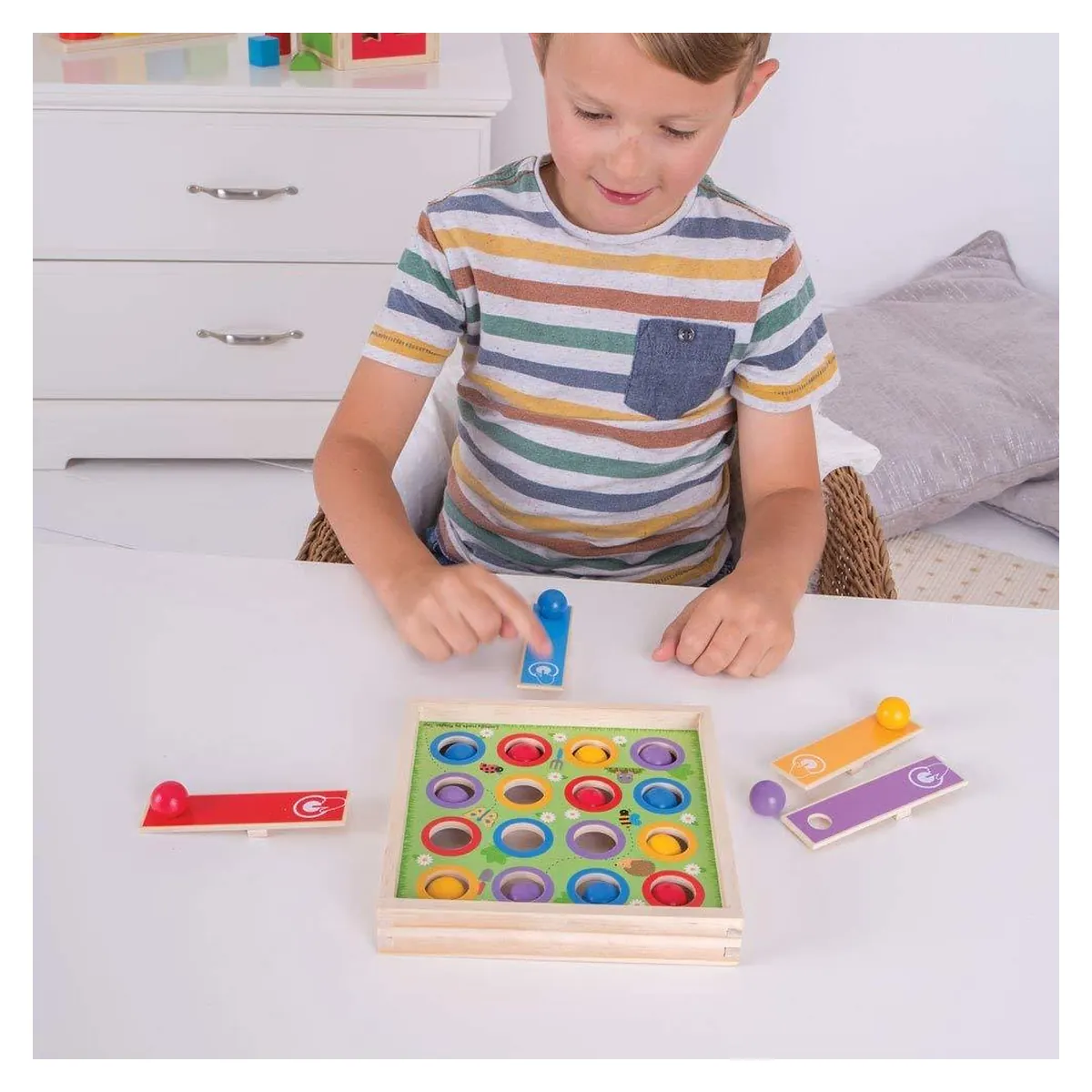Joc de indemanare - Bilute saltarete BIGJIGS Toys 3 ani+ [2]