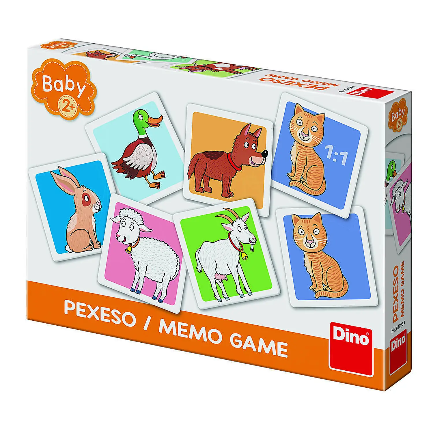 Jocuri de memorie - Joc de memorie - Ferma vesela Dino 2 ani+