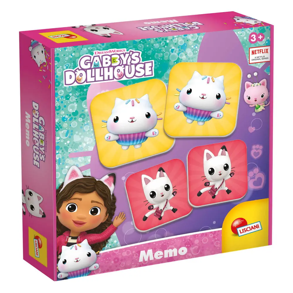 Jocuri de memorie - Joc de memorie - Gabby's Dollhouse LISCIANI 3 ani+
