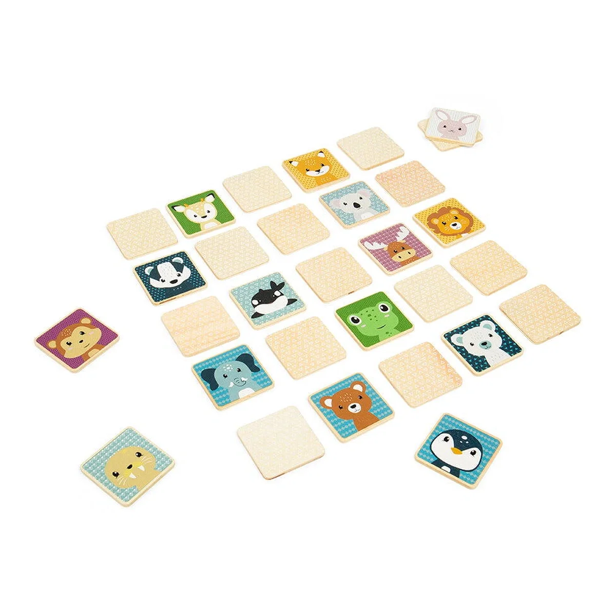 Jocuri de memorie - Joc de memorie - Gaseste animalutele BIGJIGS Toys 2 ani+