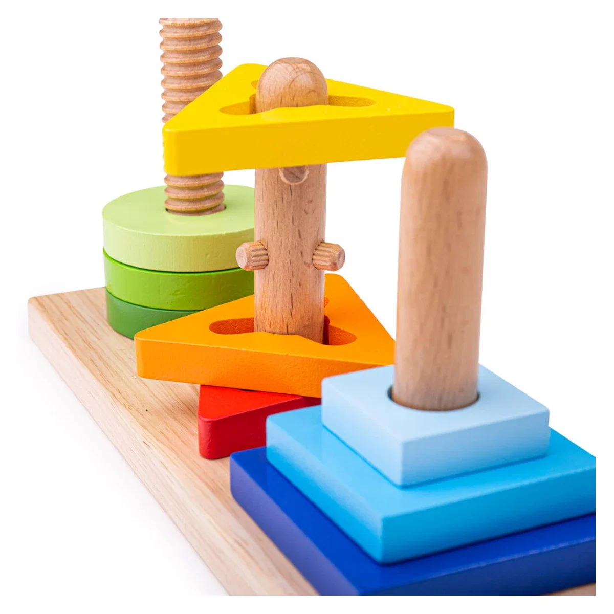 Joc de potrivire - 3 forme geometrice BIGJIGS Toys 2 ani+ [2]
