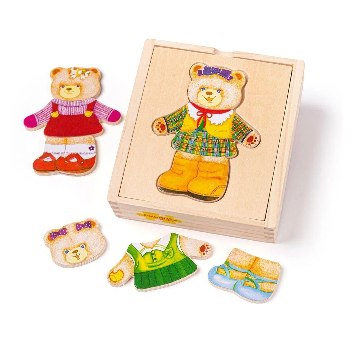 Jucarii interactive - Joc de potrivire - doamna Urs BIGJIGS Toys 6 ani