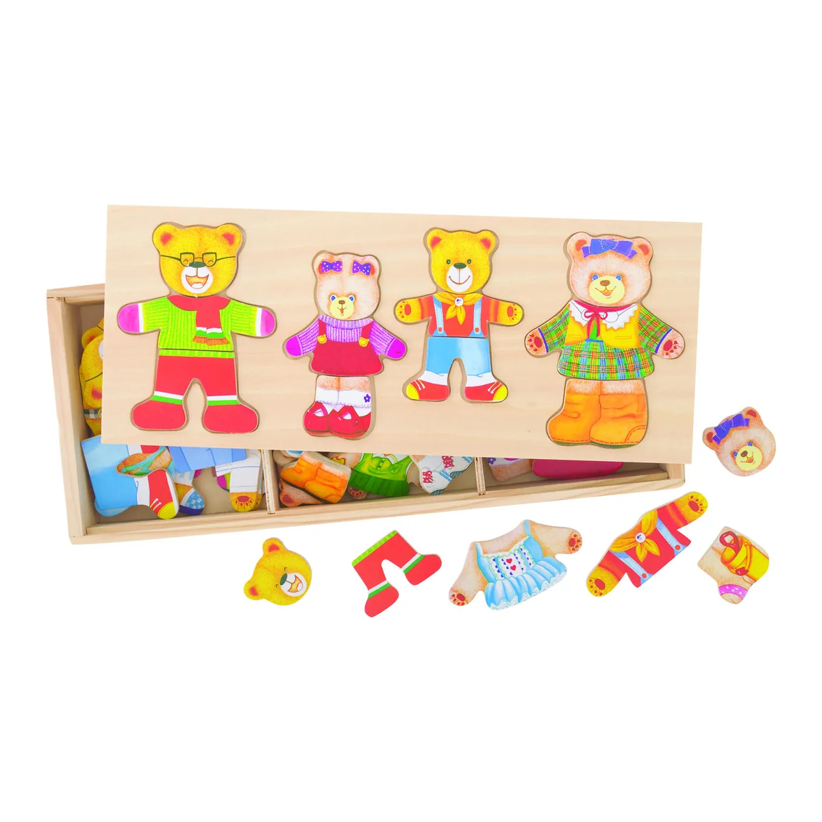 Joc de potrivire - Familia ursuletilor BIGJIGS Toys 6 ani [1]