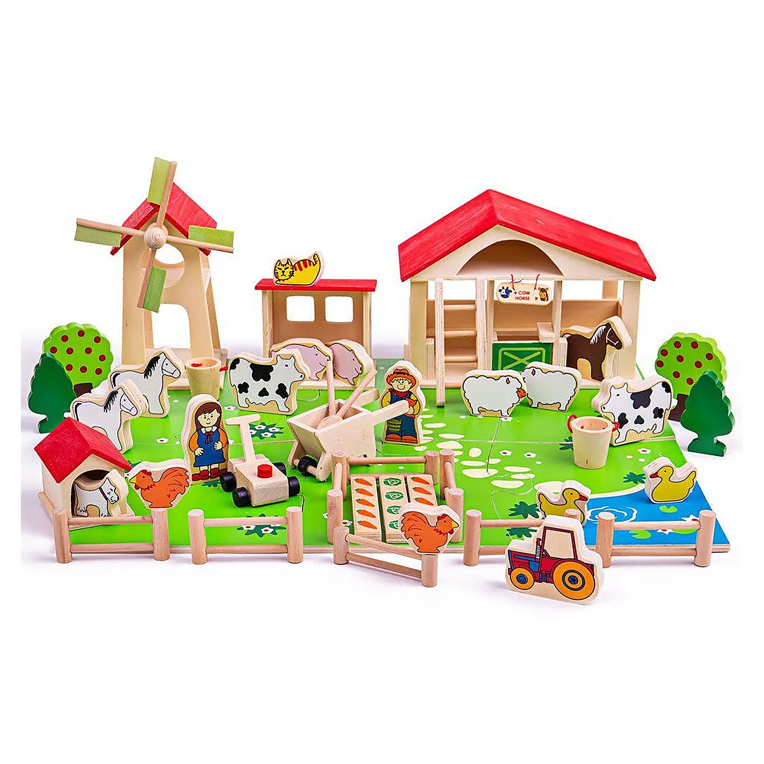 Viata la ferma - Joc de rol - Ferma vesela BIGJIGS Toys 3 ani+