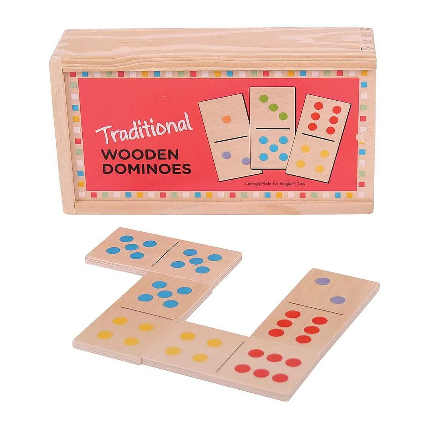 Jocuri de societate - Joc Domino Clasic BIGJIGS Toys 12 luni+
