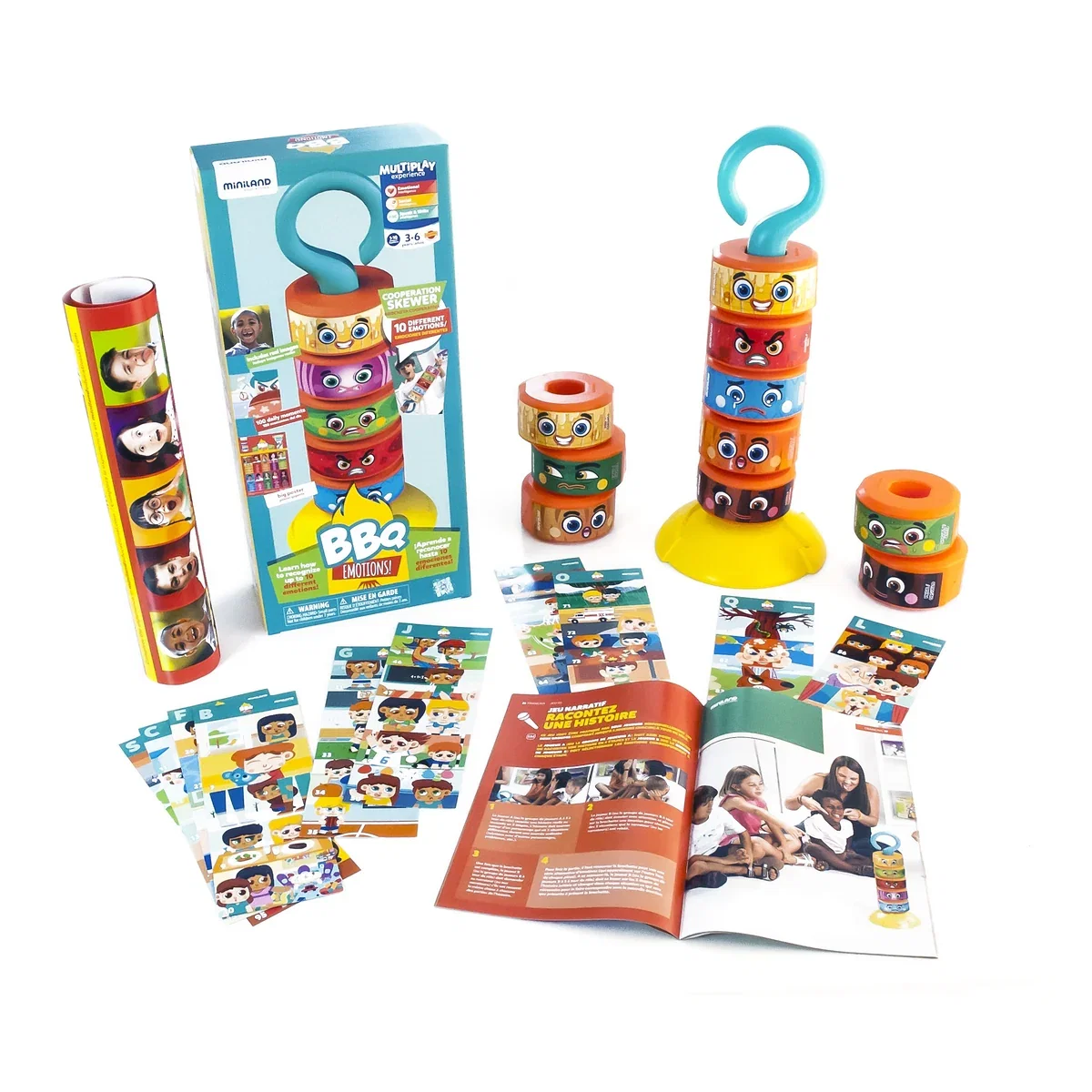 Jucarii educative - Joc educational BBQ Emotions Miniland 6 ani