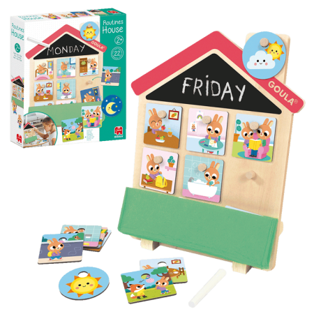 Joc educativ - Casuta cu activitati zilnice GOULA 24 luni+ [4]