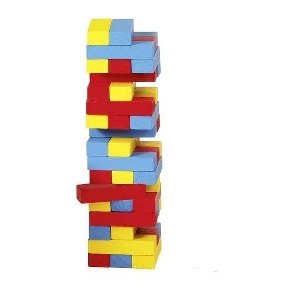Joc Jenga cu piese din lemn Colori Goki [1]
