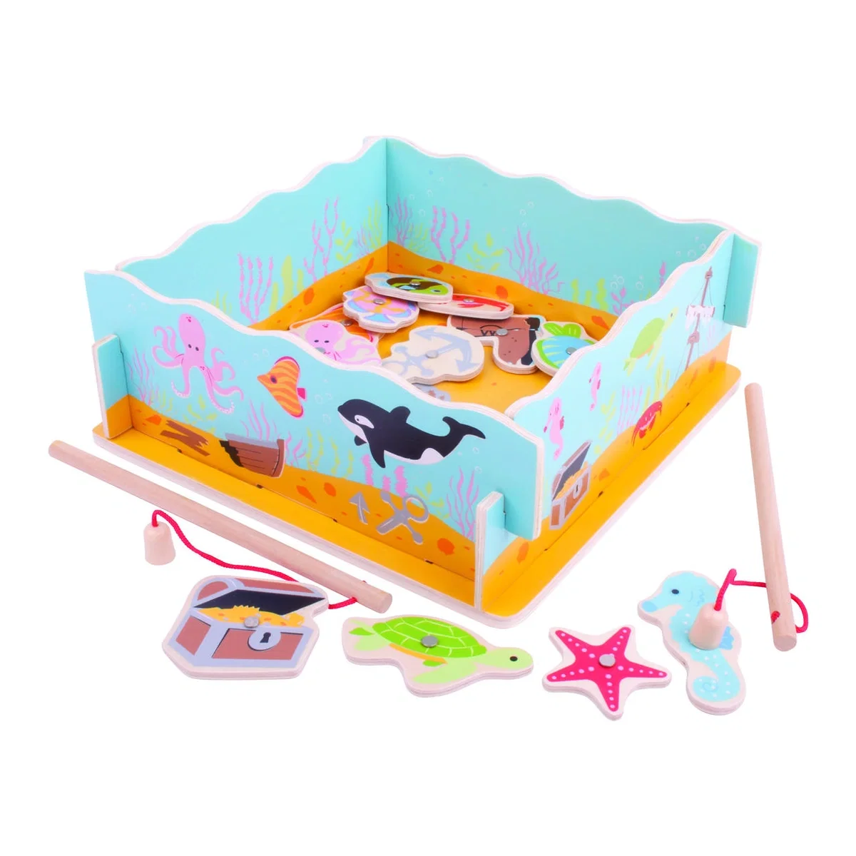 Jocuri de indemanare - Joc magnetic - Hai sa pescuim BIGJIGS Toys 3 ani+