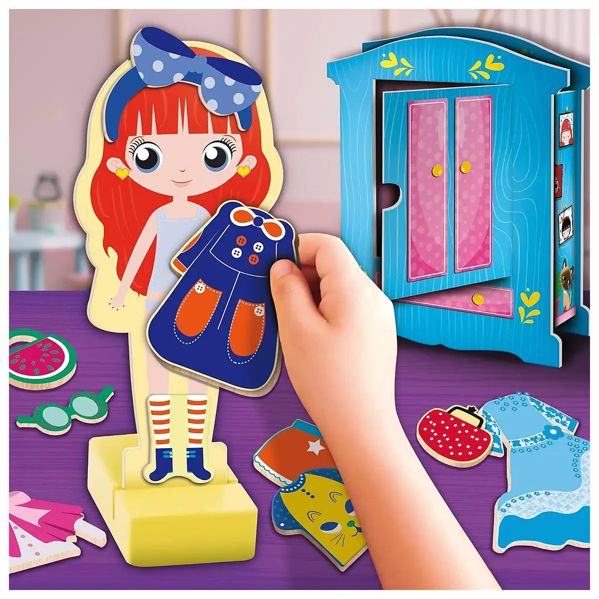 Joc magnetic Montessori - Parada modei LISCIANI 4 ani+ [4]