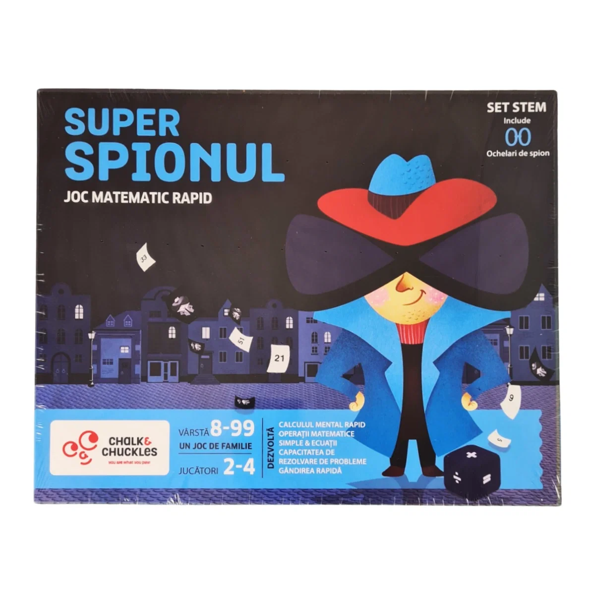 Iq Games - Joc matematic - Super Spionul Chalk and Chuckles 8 ani+