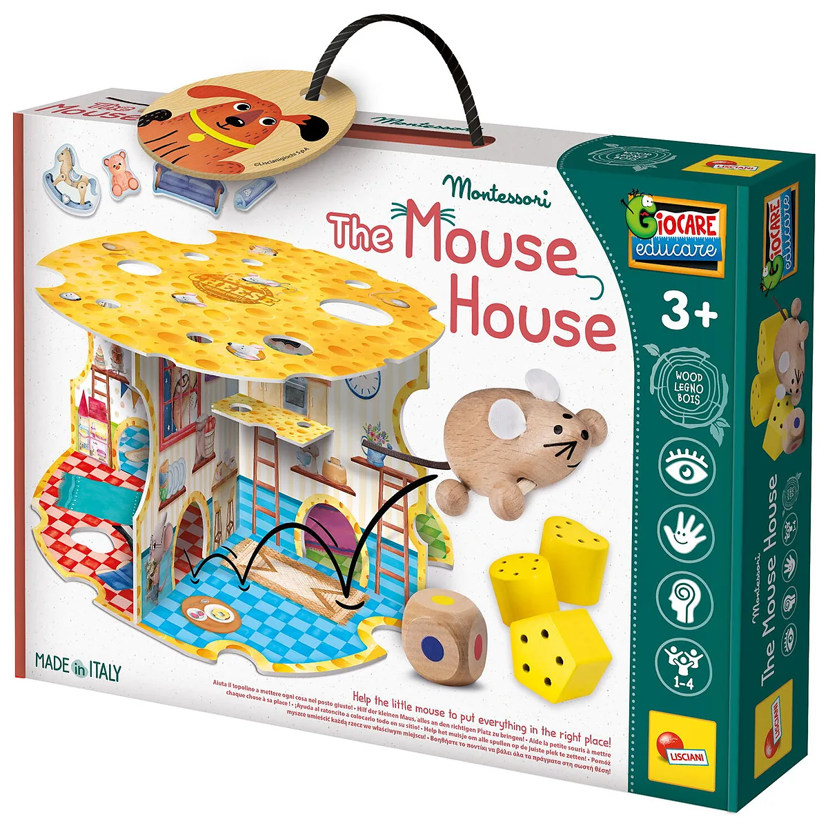 Jocuri Montessori - Joc Montessori - Casuta soricelului LISCIANI 3 ani+