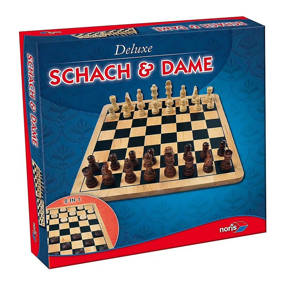 Jocuri de memorie - Joc Noris Deluxe Chess and Checkers 6 ani +