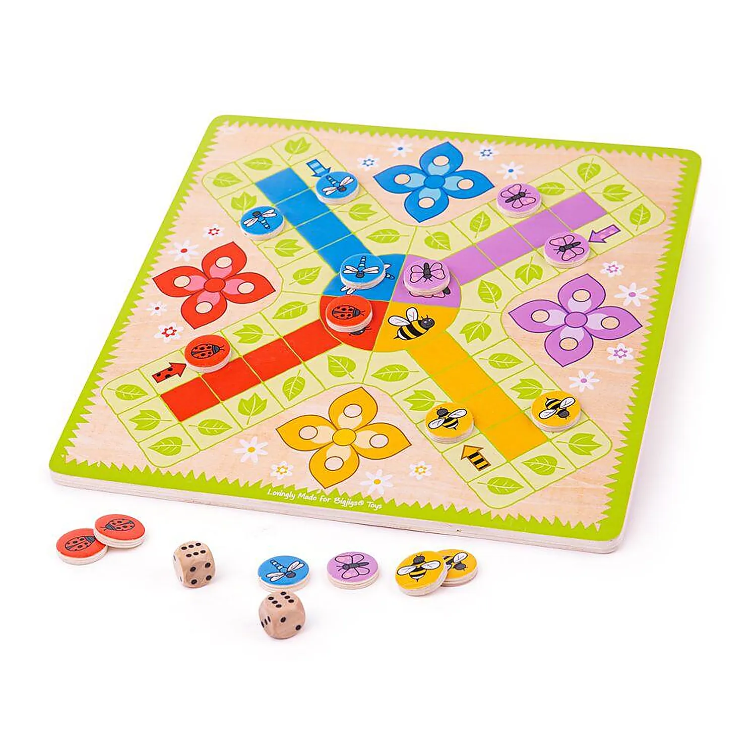 Jocuri de societate - Joc nu te supara, frate - Zum zum BIGJIGS Toys 3 ani+