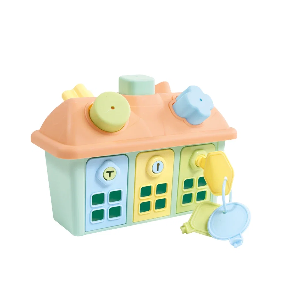 Jucarii interactive - Joc sortare - Casuta pastel cu chei DOLU 12 luni+