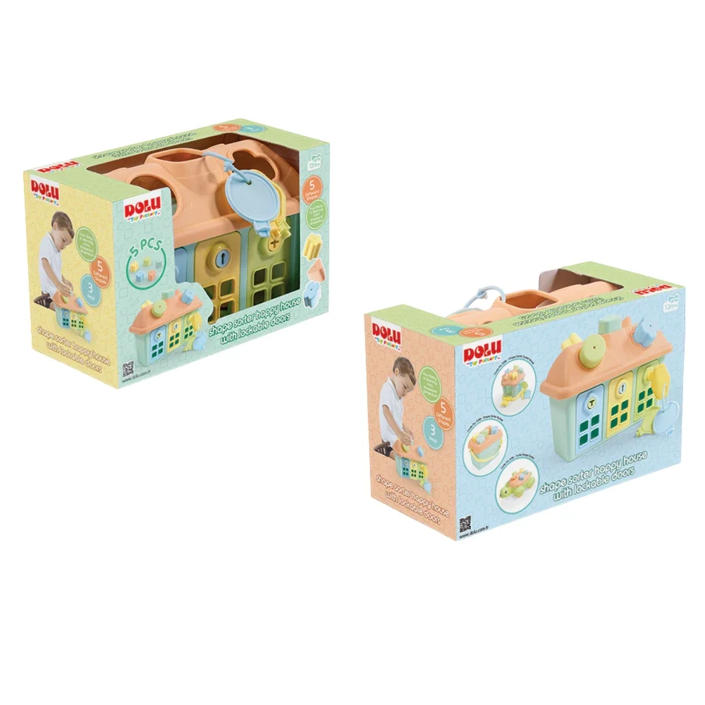 Joc sortare - Casuta pastel cu chei DOLU 12 luni+ [2]