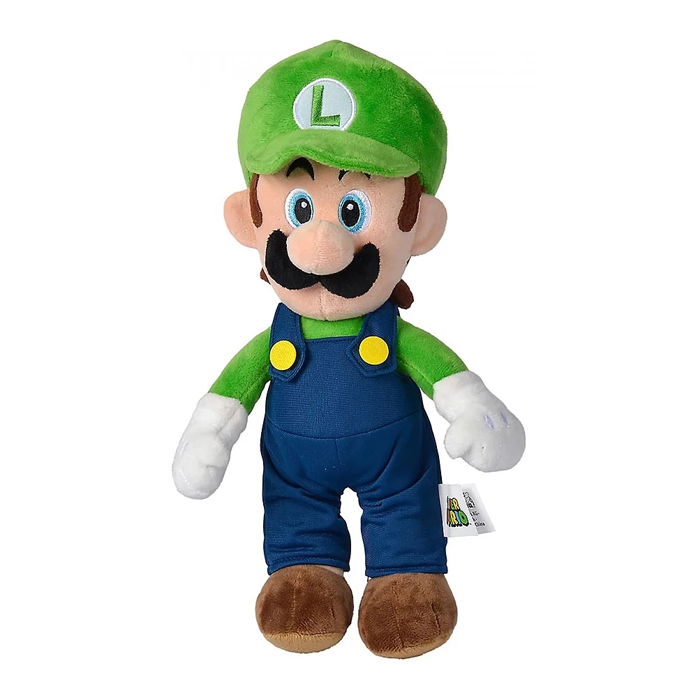 Jucarii bebelusi - Jucarie de plus Simba Super Mario, Luigi 30 cm 1 an +