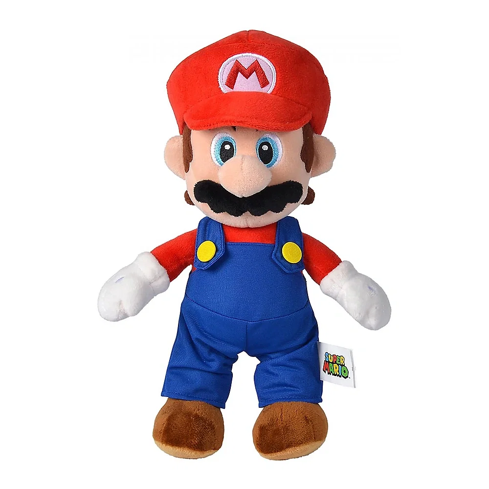 Jucarii bebelusi - Jucarie de plus Simba Super Mario, Mario 30 cm 1 an +