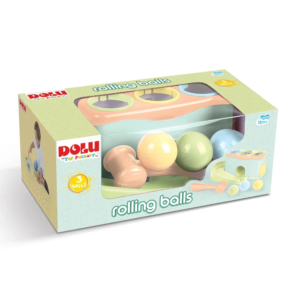 Jucarie dexteritate - Cursa bilutelor - Pastel DOLU 18 luni+ [1]