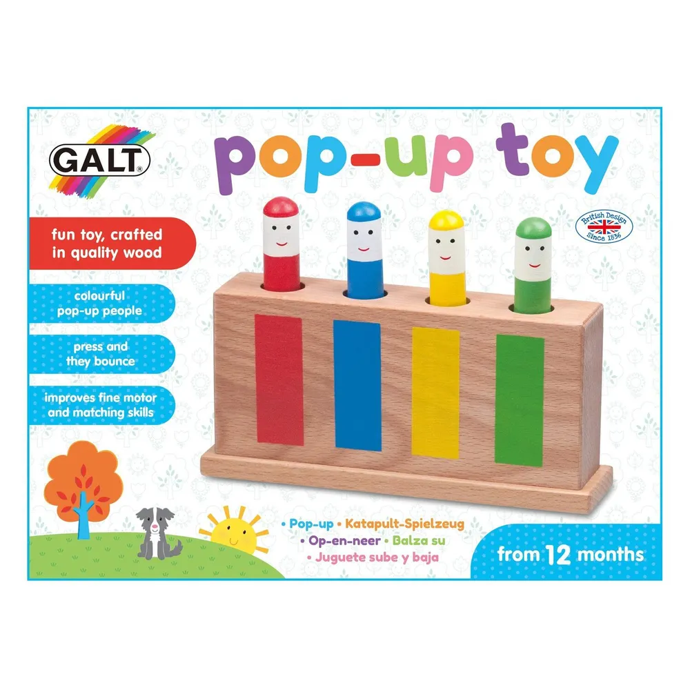 Jucarii interactive - Jucarie din lemn Pop-Up Galt 1 an+