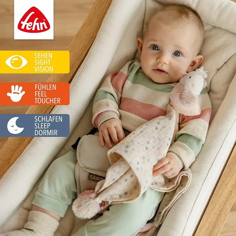 Jucarie doudou - Pasare pastel Fehn 0 luni+ [1]
