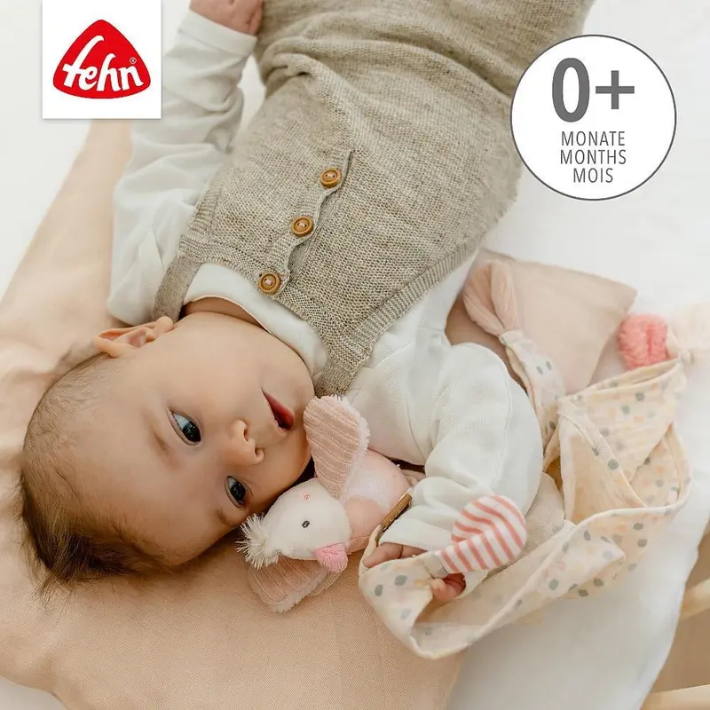 Jucarie doudou - Pasare pastel Fehn 0 luni+ [2]