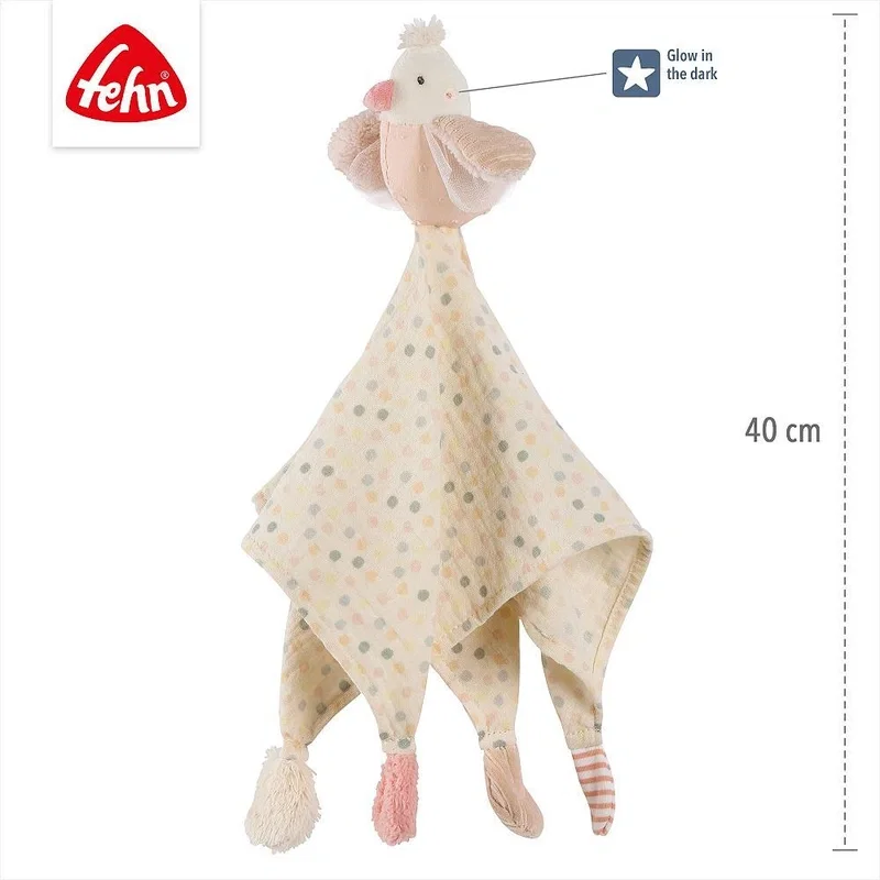 Jucarie doudou - Pasare pastel Fehn 0 luni+ [3]