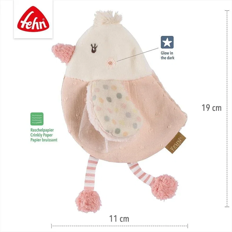 Jucarie fosnitoare - Pasare pastel Fehn 0 luni+ [3]