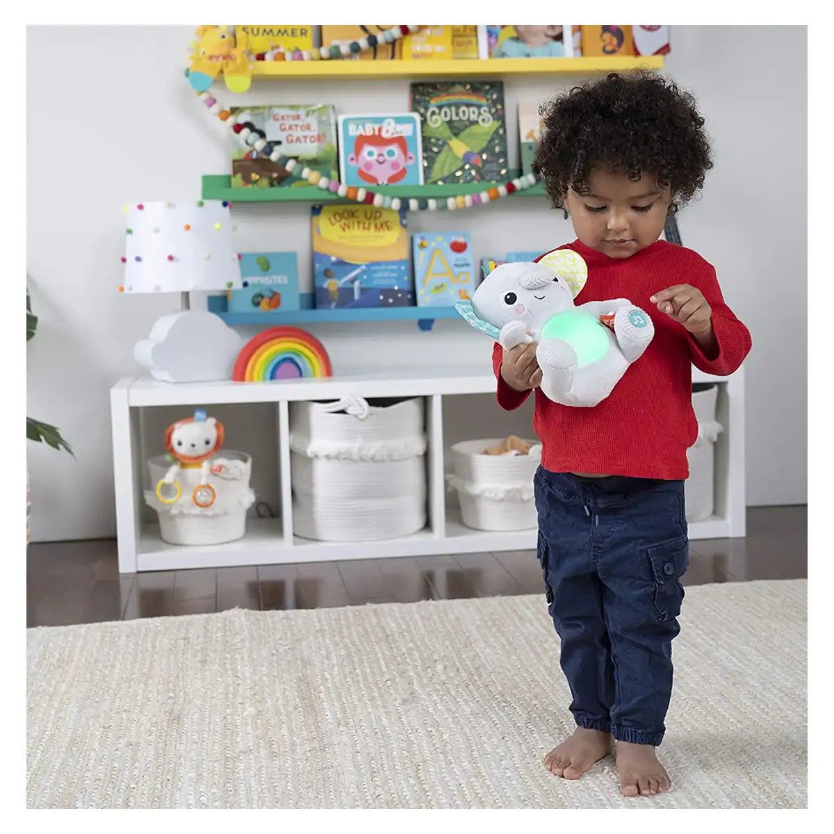 Jucarie interactiva Bright Starts, Hug a Bye Baby Elephant [7]