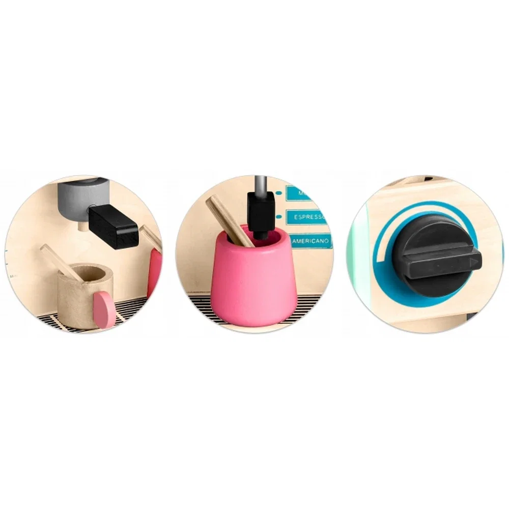 Jucarie interactiva din lemn, coffee shop, Ricokids - Mint 3 ani+ [3]