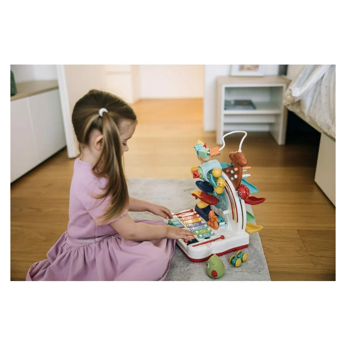 Jucarie interactiva, Free2Play, jocuri, pian sau xilofon, pista de masini, bile, 26x28x36 cm, 36 luni+, Multicolor [2]