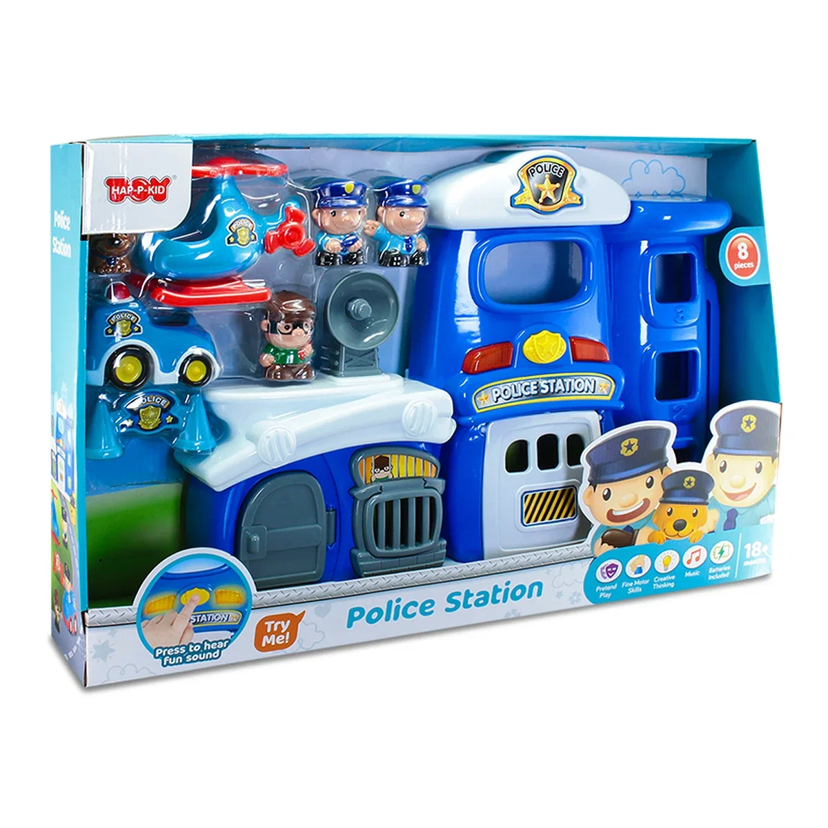 Masinute si camioane - Jucarie interactiva - Prima mea sectie de politie Little Learner 12 luni+