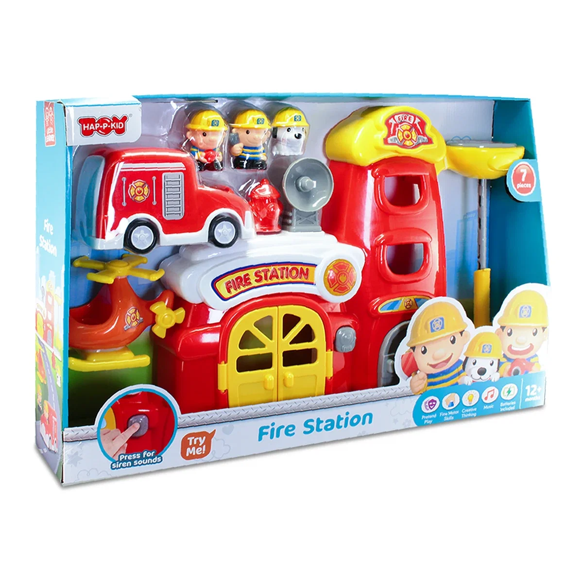 Masinute si camioane - Jucarie interactiva - Prima mea statie de pompieri Little Learner 12 luni+