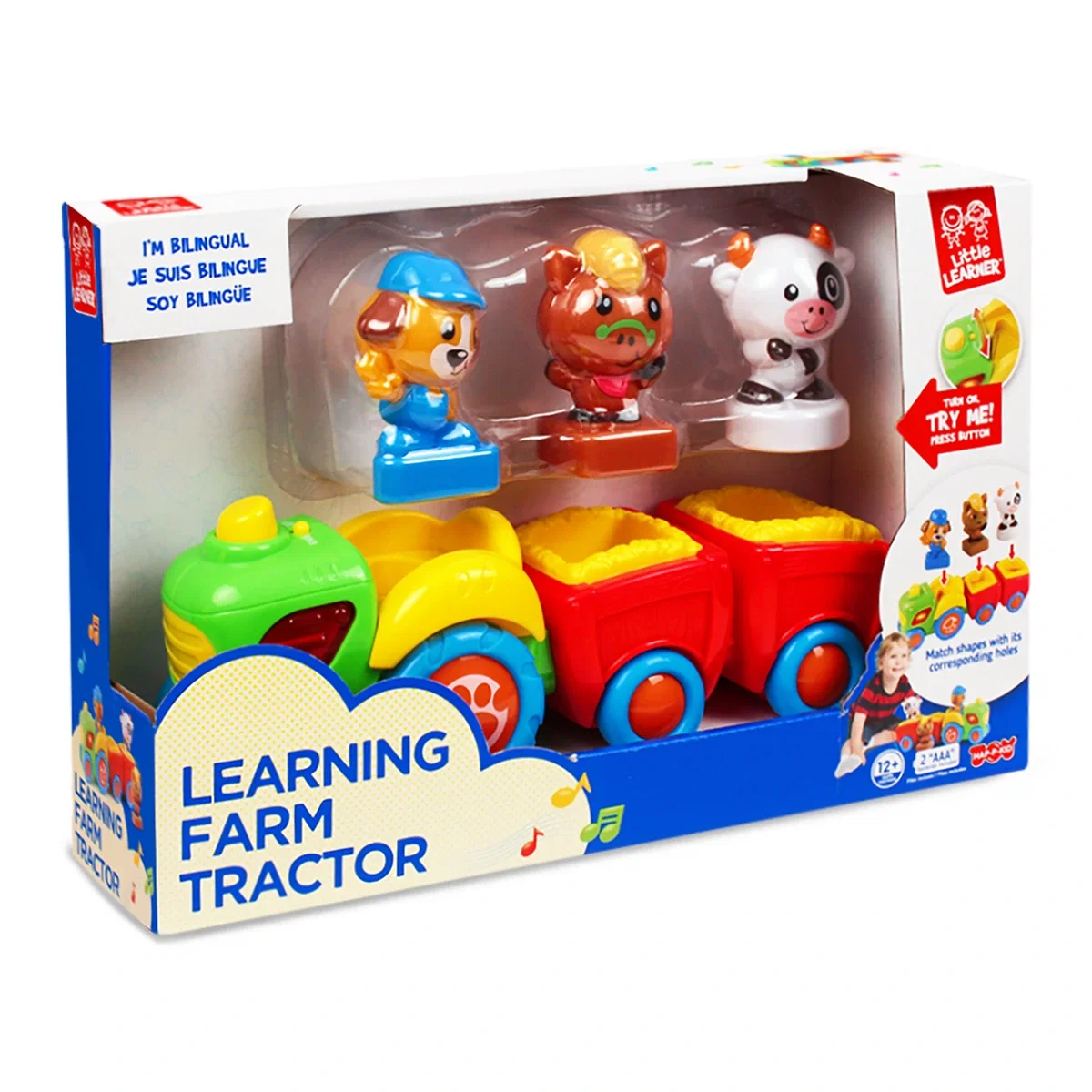 Masinute si camioane - Jucarie interactiva - Tractorul vesel Little Learner 1 an