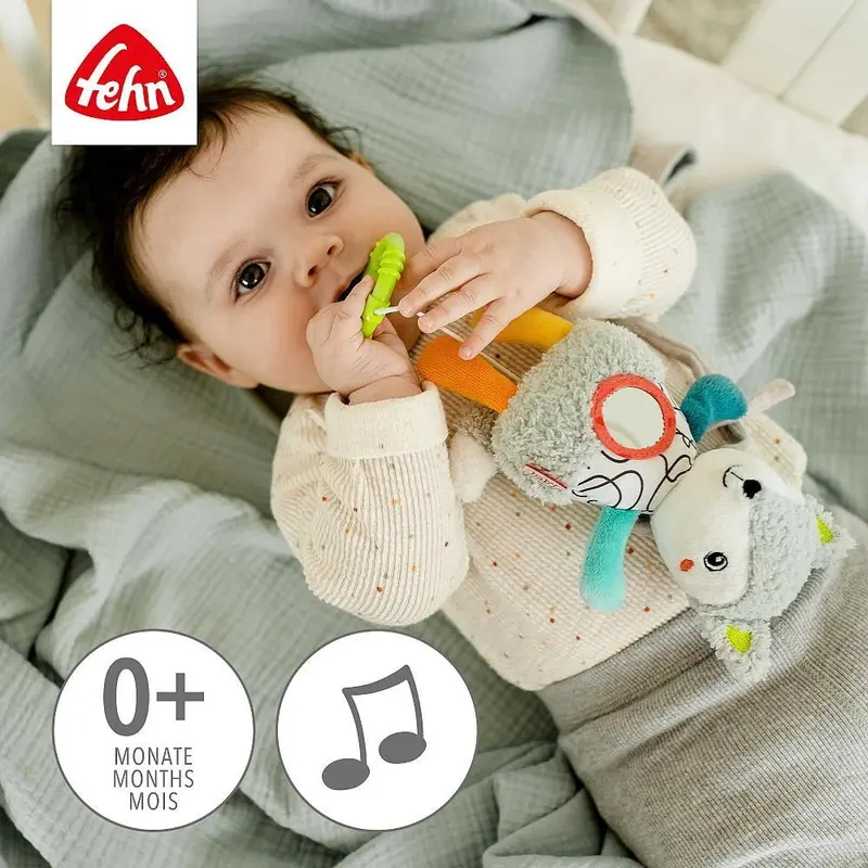 Jucarie muzicala mini Dobabydoo - Vulpita Fehn 0 luni+ [1]