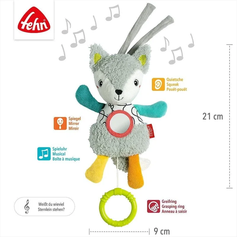 Jucarie muzicala mini Dobabydoo - Vulpita Fehn 0 luni+ [3]