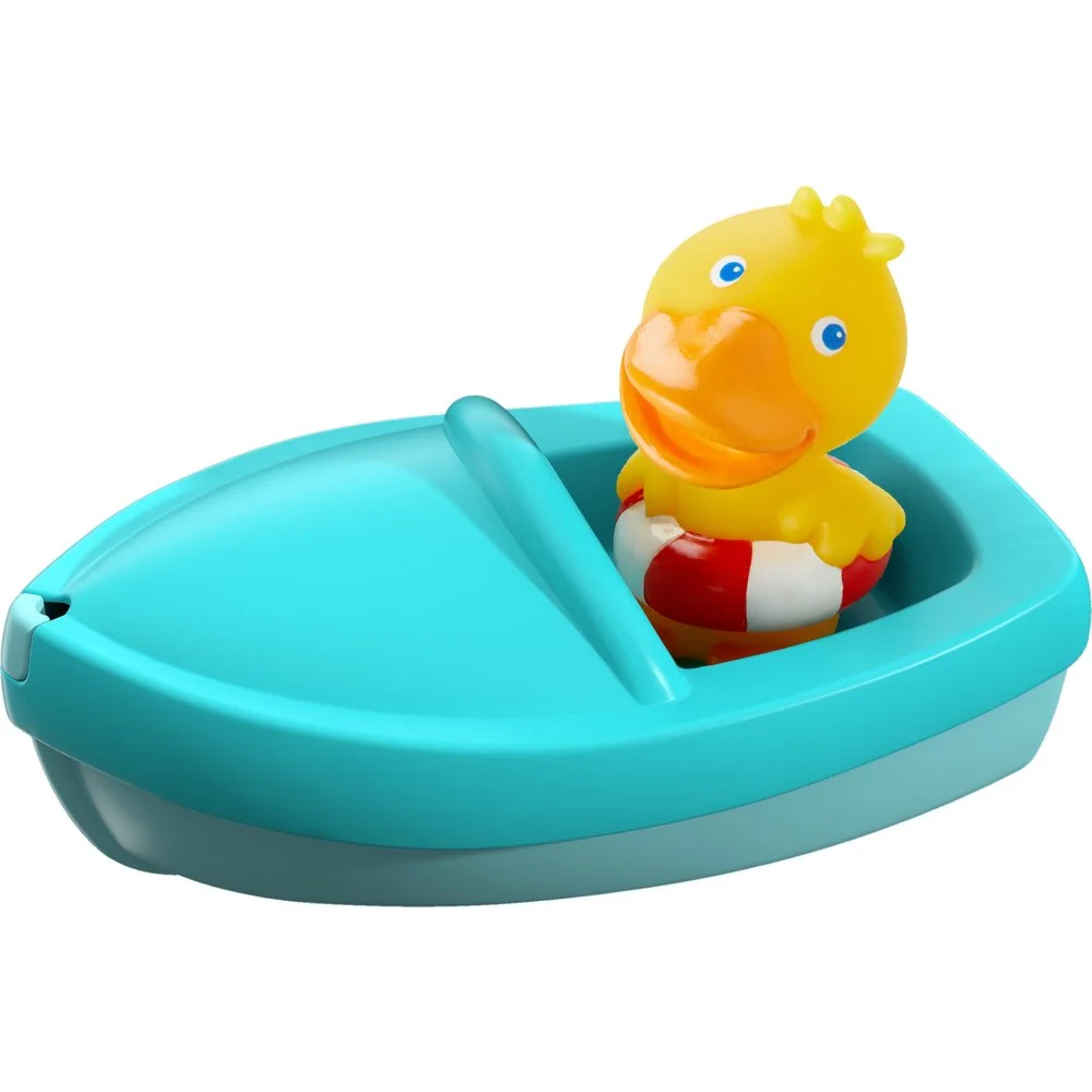 Jucarii pentru baie - Jucarie pentru baie - Barcuta Sailor Duck! Ahoy! HABA 18 luni+